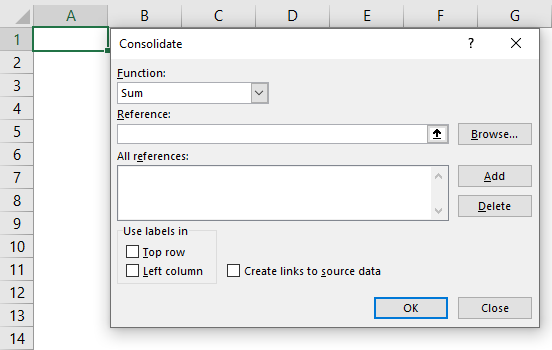 Consolidation in excel 3-2