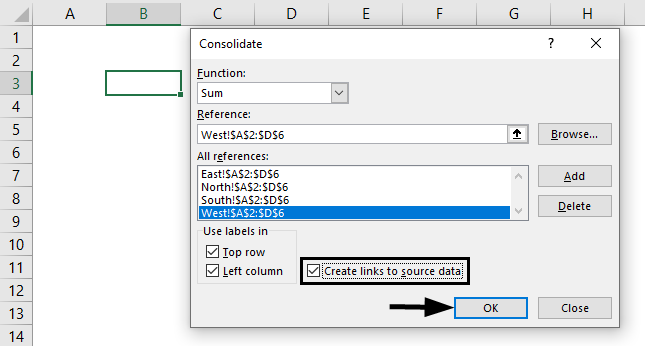 Create links to Source data 