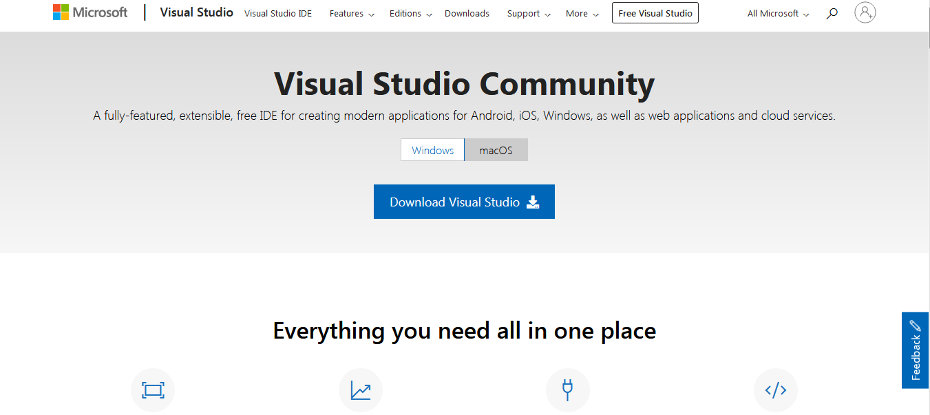 HTML Text Editors - Microsoft visual Studio-1