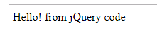 jQuery Attributes 1 output