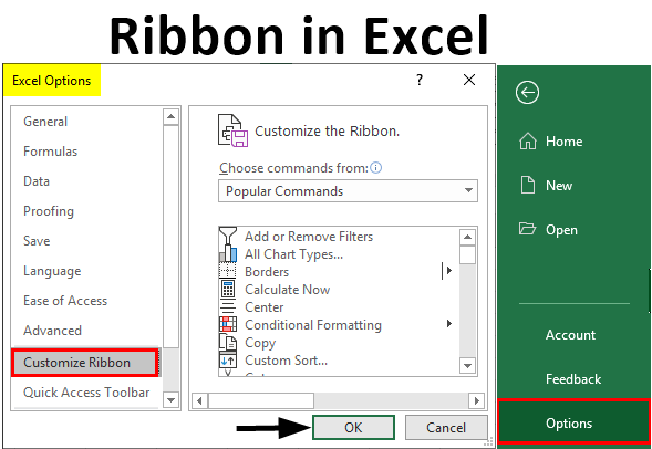 Ribbon in Excel 