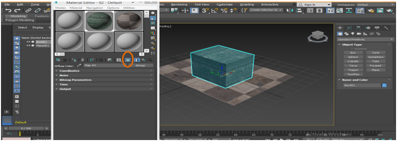 Show Shaded Material in Viewport tab