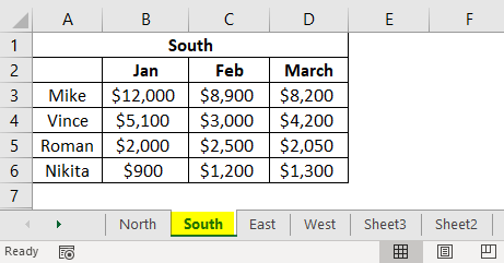 Consolidation in Excel 1-2
