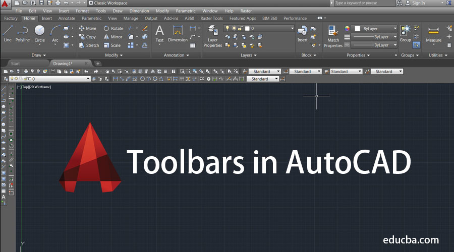 Toolbars in AutoCAD