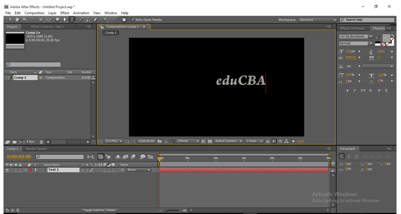 Text Animation in After Effects 3