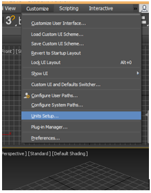 Texture in 3Ds Max Software - unit setup option
