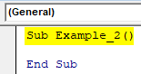 VBA Columns Example 2-1