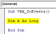 VBA DoEvents Example 1-3
