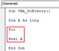 VBA DoEvents Example 1-4