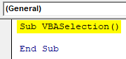 VBA Selection Example 1-2
