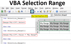 VBA Selection Range | How to Select a Range in Excel Using VBA Code?