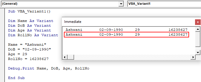 VBA Variant Example 1-11