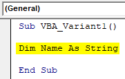 VBA Variant Example 1-3