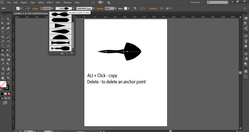 Variable Width Profile