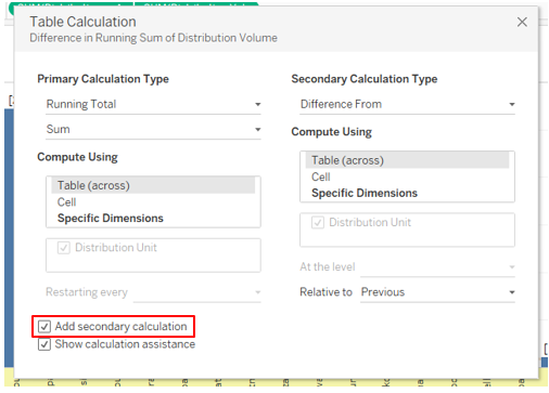 add secondary calculation