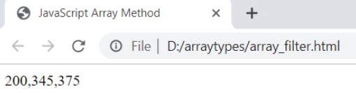 Arrays filers