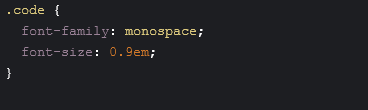 Font Sizing and Styles - Monospace