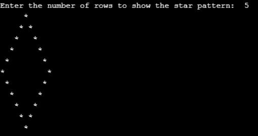 Hollow  Number Diamond 