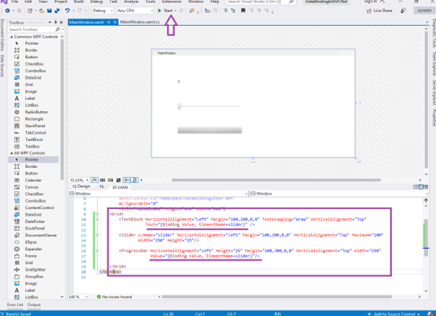 code added to the properties (Data Binding in ASP.NET)