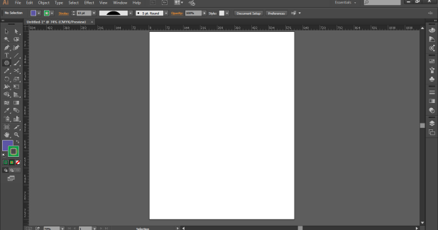 new file in illustrator