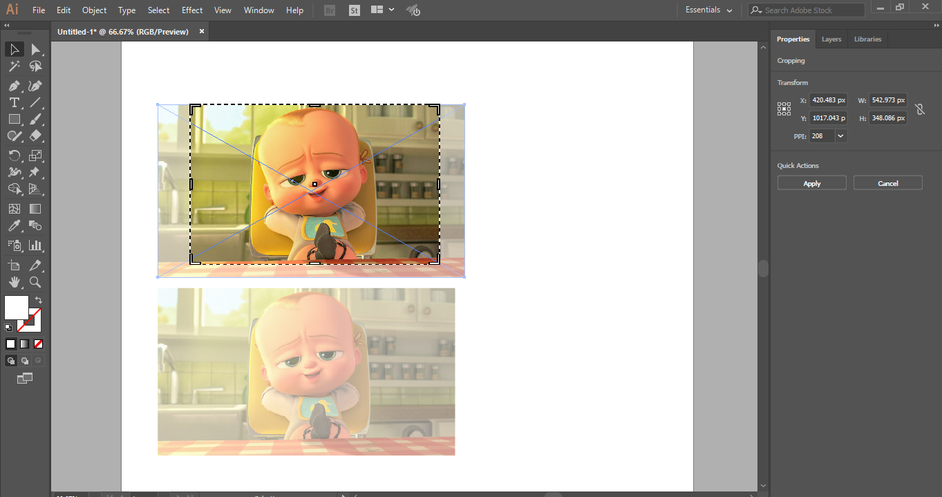 crop according to your requirement