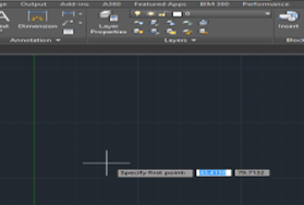give first point (lines in AutoCAD)