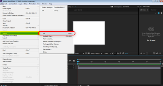 Blending Modes In After Effects - importing an image