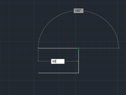 horizontal position 60mm (lines in AutoCAD)