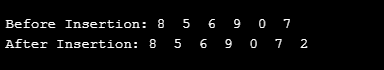 intersection in array function in c
