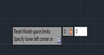 lower limit in AutoCAD Toolbar