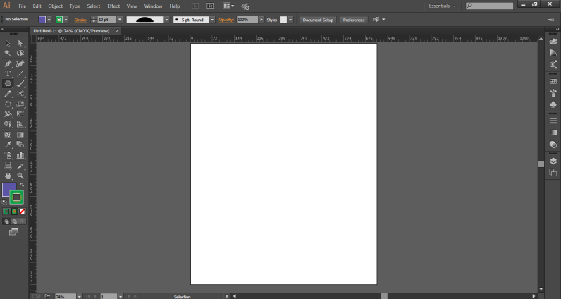 new file in illustrator