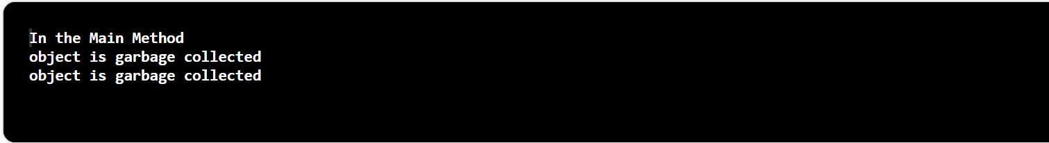 Destructor in Java - Example 3