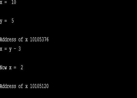 Subtraction Operator
