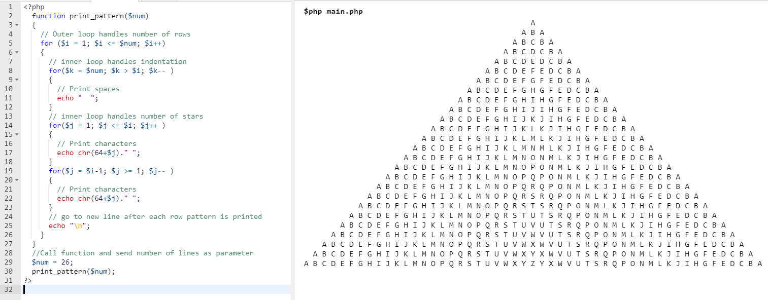 print images for character patterns