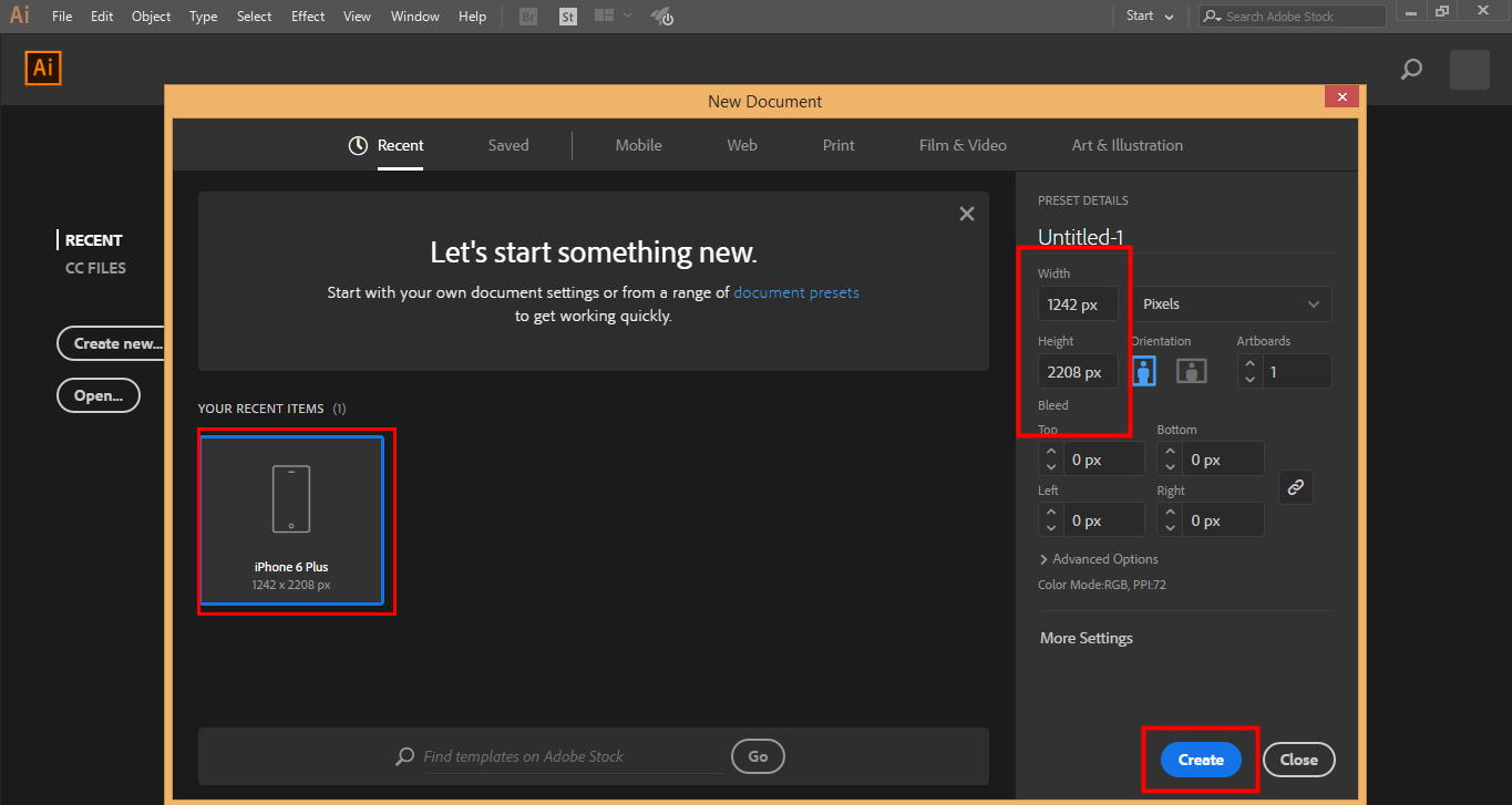 select from new dialog box