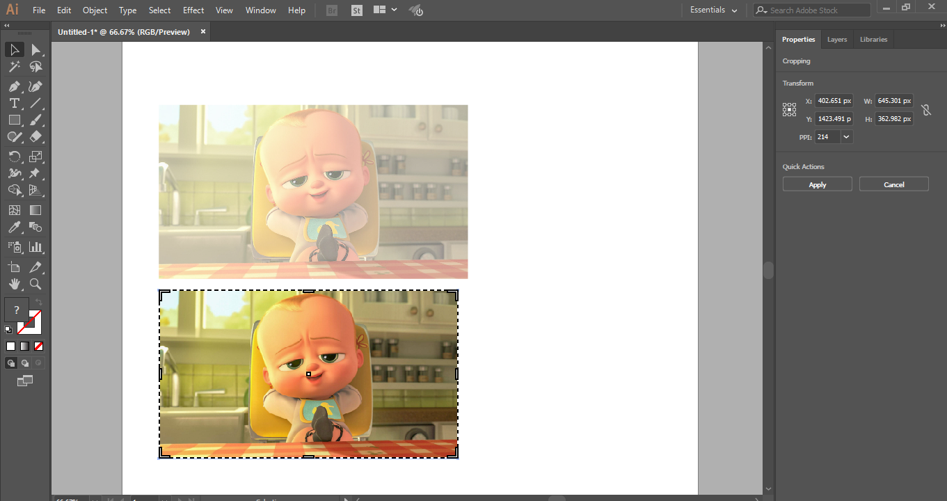 select image for croping
