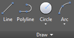 Circle Tool in AutoCAD Toolbar