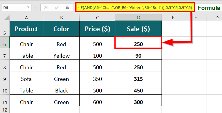 IF AND and OR together in Excel
