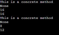 Abstract class in python