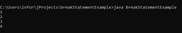 Break Statement in Java-1.1