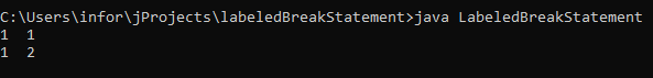 Break Statement in Java-1.4