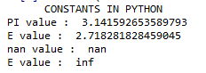 Constants in Python