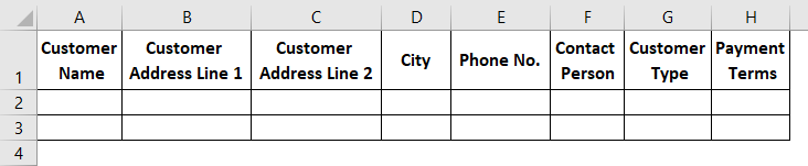 Excel Database Template 1-1
