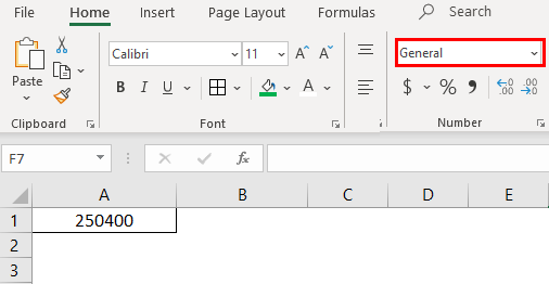 Format cells in excel 1-3