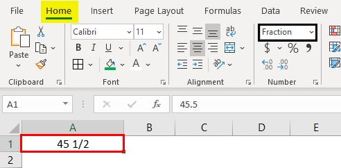 Fraction Format output