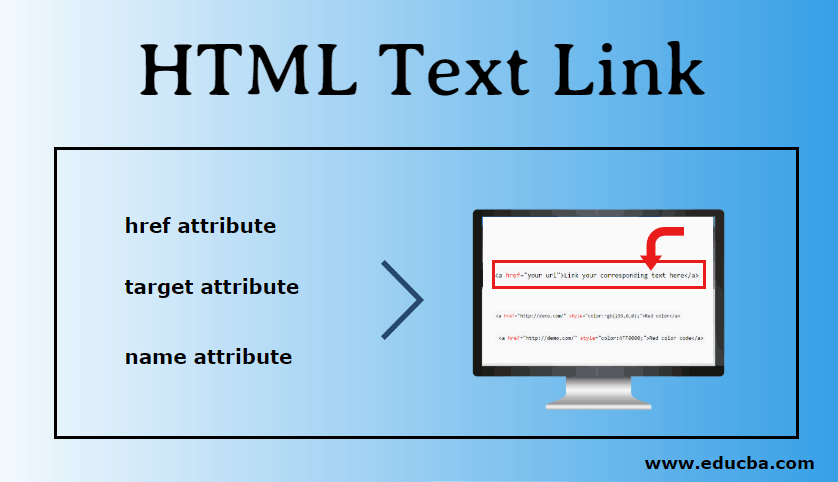 HTML Text Link