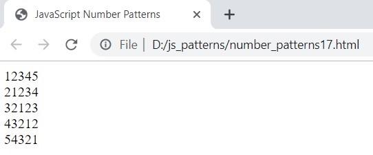 JavaScript Number Patterns 4
