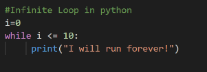 Python Infinite Loop