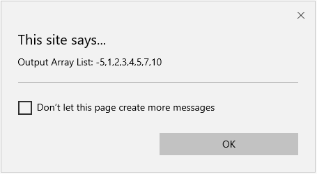 Quick Sort in JavaScript 2