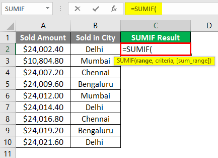 SUMIF WITH Text Excel 1-4